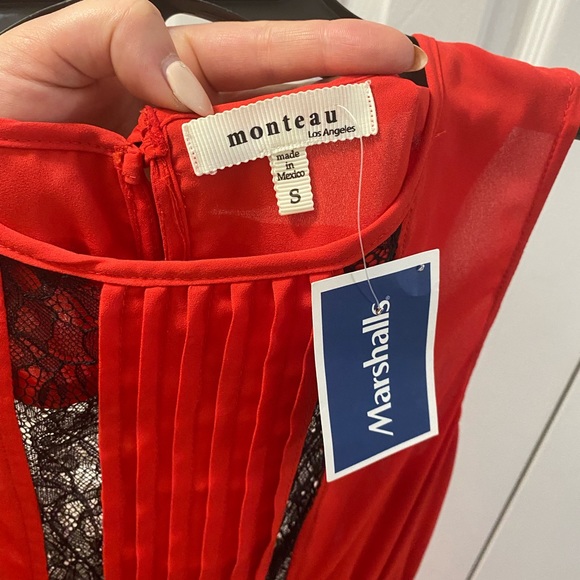 NWT Monteau Los Angeles Res Maxi Dress with Lace details XS - Picture 5 of 9